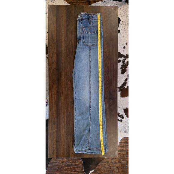 Jessica Simpson High Rise Wide Leg Jeans Size 28 Light Wash Vintage Style Denim - Picture 5 of 6